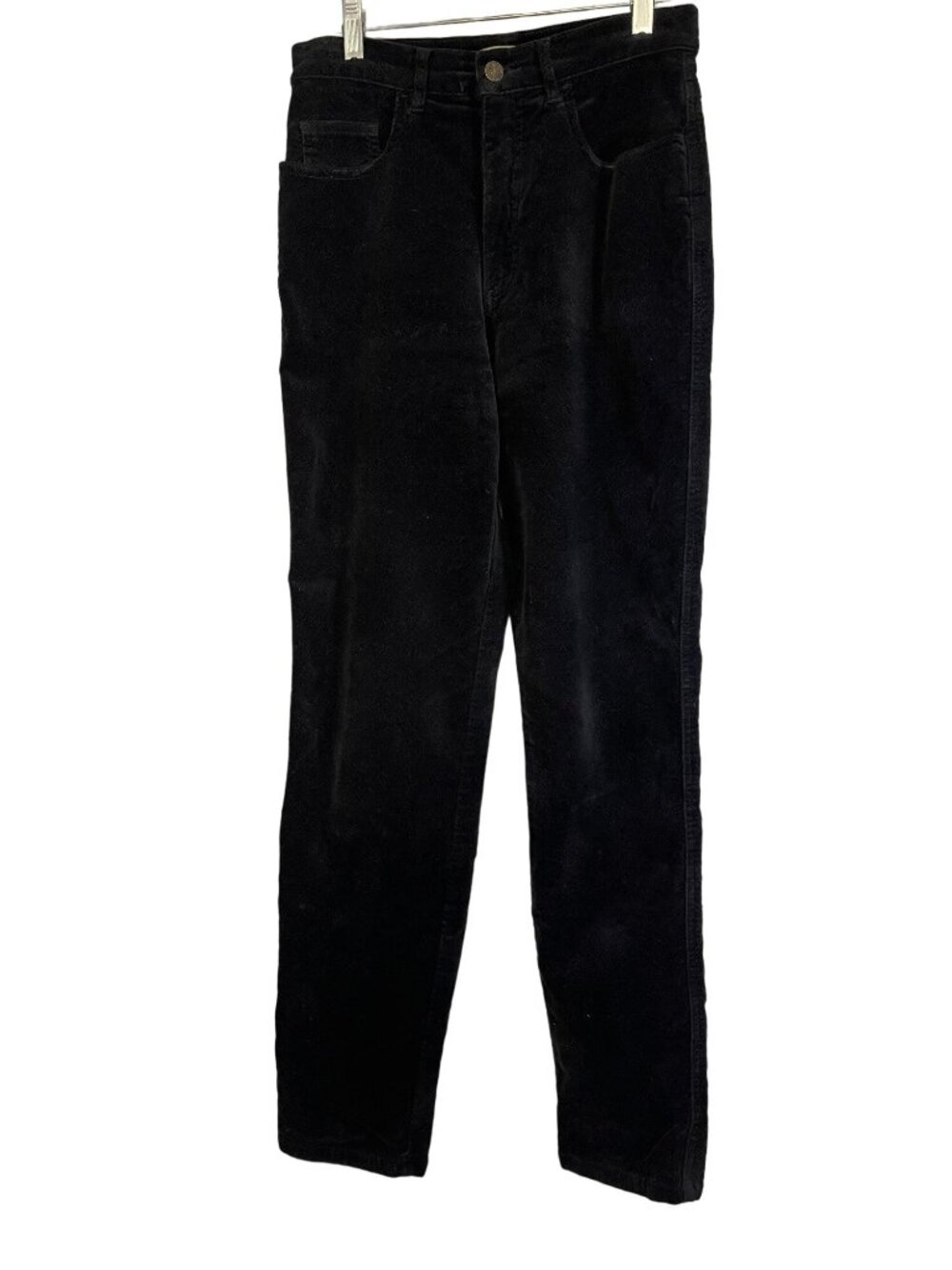 Territory Ahead Womens Corduroy Pants Black Size 4 Cotton Blend Straight Leg
